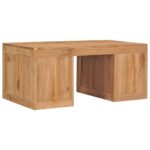 Table basse 90x50x40 cm bois de teck massif – Image 4