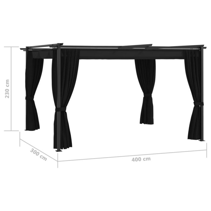 Belvédère 4x3 m Anthracite – Image 6