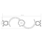 Plafonnier et abat-jour verre transparent 3 ampoules E14 Tulipe – Image 9