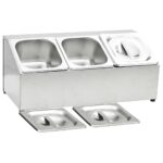 Récipient Gastronorm avec 3 bacs GN 1/6 Acier inoxydable – Image 4