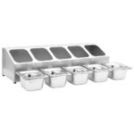 Récipient Gastronorm avec 5 bacs GN 1/6 Acier inoxydable – Image 5