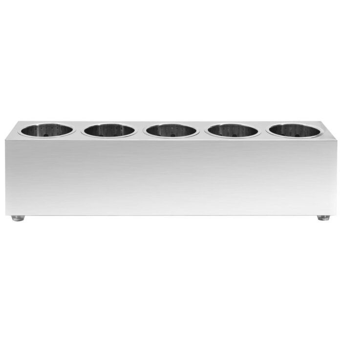 Porte-couverts 5 grilles Rectangulaire Acier inoxydable – Image 2