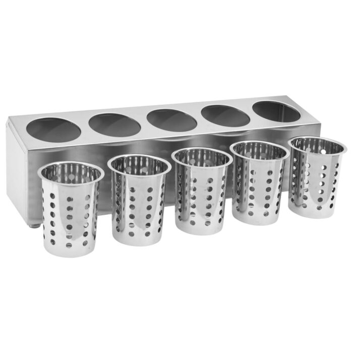 Porte-couverts 5 grilles Rectangulaire Acier inoxydable – Image 5