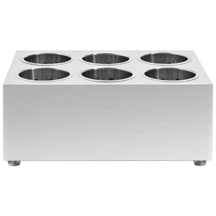 Porte-couverts 6 grilles Carré Acier inoxydable – Image 2