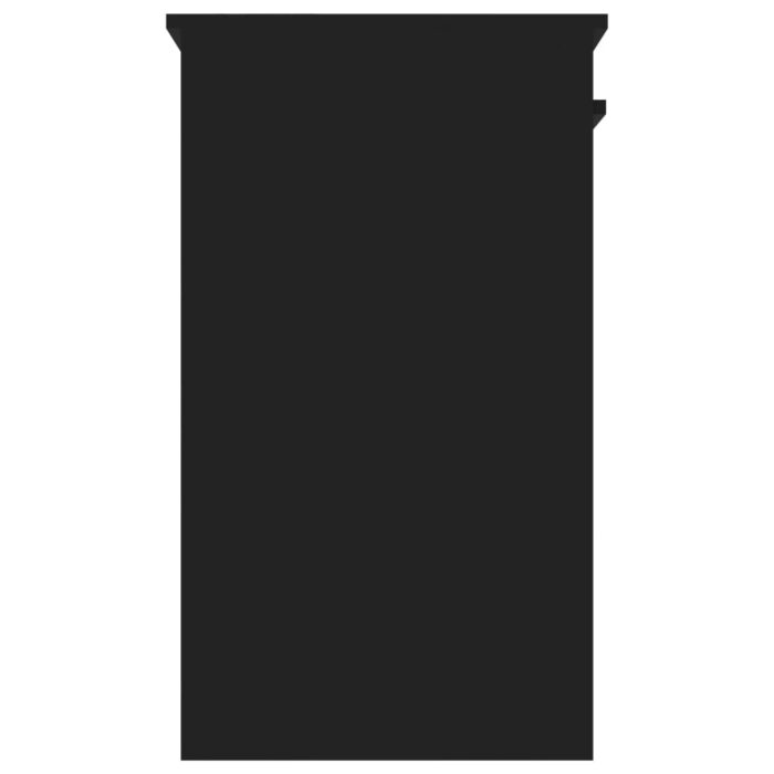 Bureau Noir 90x45x76 cm Bois d’ingénierie – Image 3