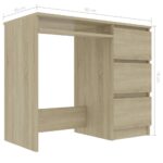 Bureau Chêne sonoma 90x45x76 cm Bois d’ingénierie – Image 4