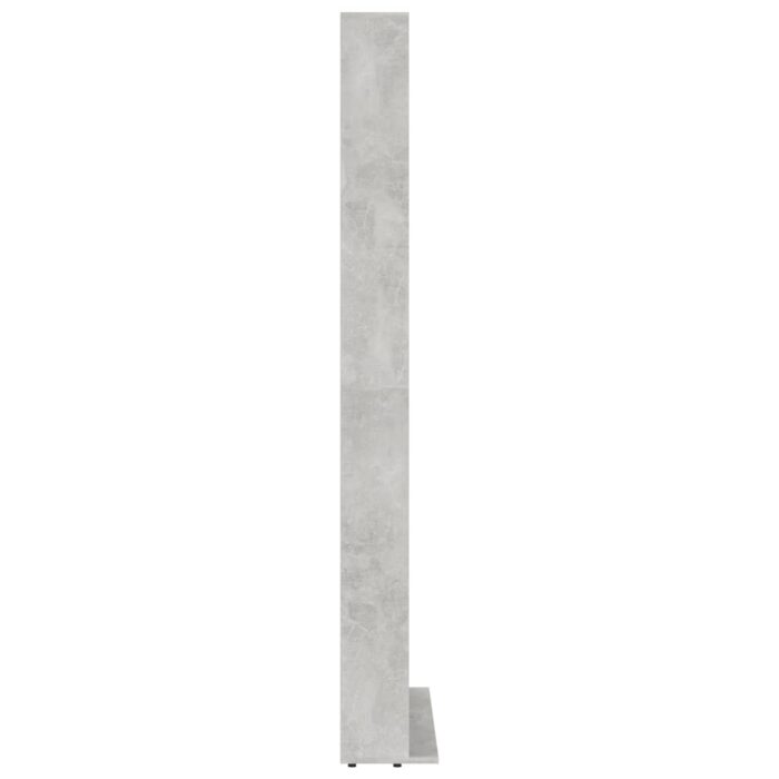 Armoire à CD Gris béton 102x16x177,5 cm Bois d'ingénierie – Image 3