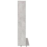 Armoire à CD Gris béton 100x23x89,5 cm Bois d’ingénierie – Image 3