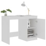 Bureau Blanc 100x50x76 cm Bois d'ingénierie – Image 3