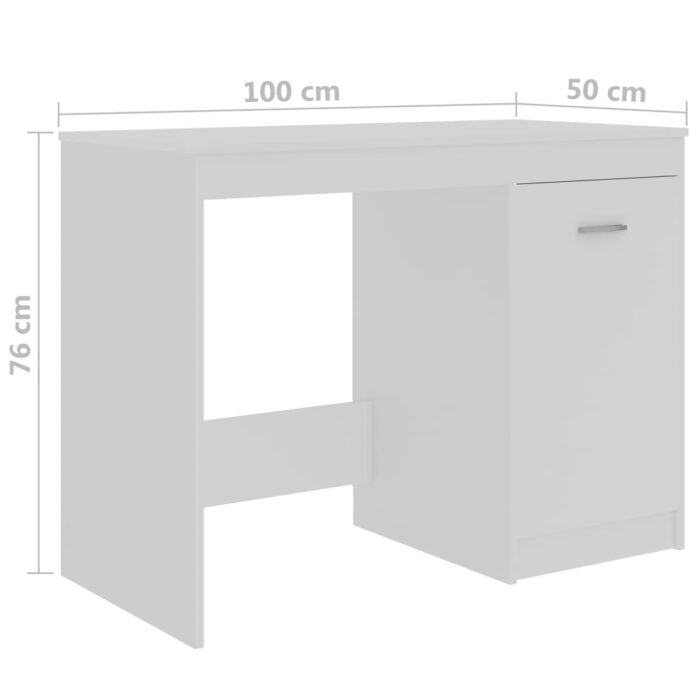 VXL8719883914985_g_en_hd_7.jpg Bureau Blanc 100x50x76 cm Bois d'ingénierie – Image 7