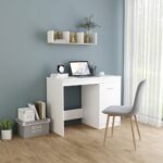 Bureau Blanc 100x50x76 cm Bois d'ingénierie