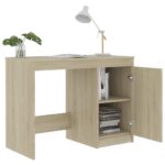 Bureau Chêne sonoma 100x50x76 cm Bois d’ingénierie – Image 3