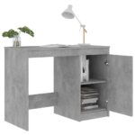 Bureau Gris béton 100x50x76 cm Bois d'ingénierie – Image 3