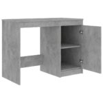Bureau Gris béton 100x50x76 cm Bois d'ingénierie – Image 4