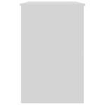Bureau Blanc brillant 100x50x76 cm Bois d’ingénierie – Image 6