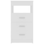 Armoire à tiroirs Blanc 40x50x76 cm Bois d'ingénierie – Image 2