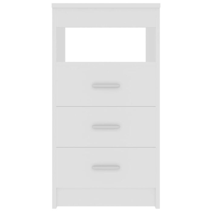 Armoire à tiroirs Blanc 40x50x76 cm Bois d'ingénierie – Image 2