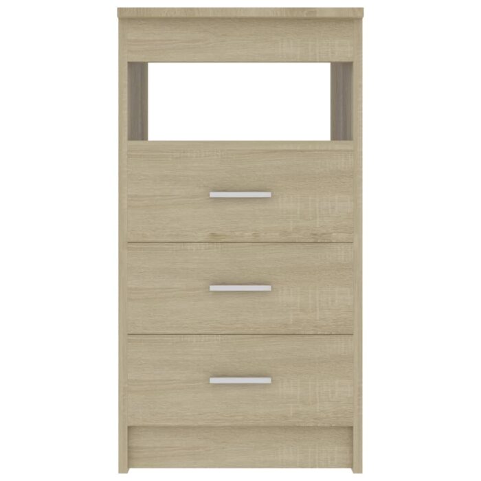Armoire à tiroirs Chêne sonoma 40x50x76 cm Bois d'ingénierie – Image 2