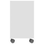 Table d'appoint Blanc 70x35x55 cm Bois d'ingénierie – Image 3