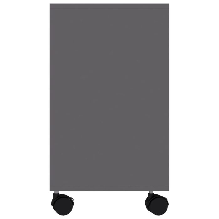 Table d'appoint Gris 70x35x55 cm Bois d'ingénierie – Image 3