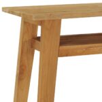 Table console 120x35x75 cm Bois de teck massif – Image 3
