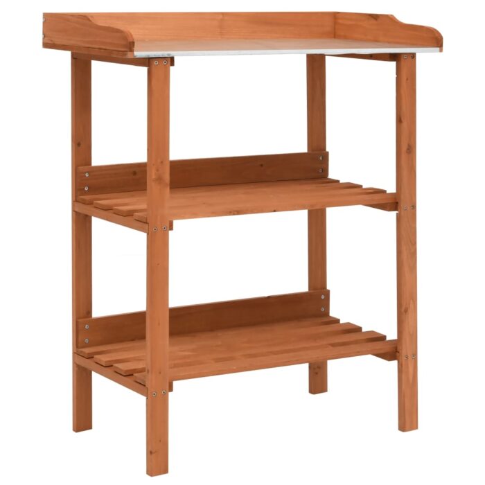 Support pour plantes 76x37x89 cm Bois de sapin – Image 1
