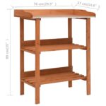 Support pour plantes 76x37x89 cm Bois de sapin – Image 6
