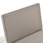 Chaises de salon de jardin et coussins lot de 2 Plastique Blanc – Image 5