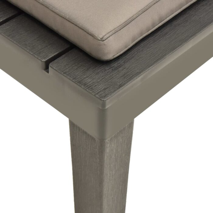 Chaises de salon de jardin et coussins 2pc Plastique Anthracite – Image 6