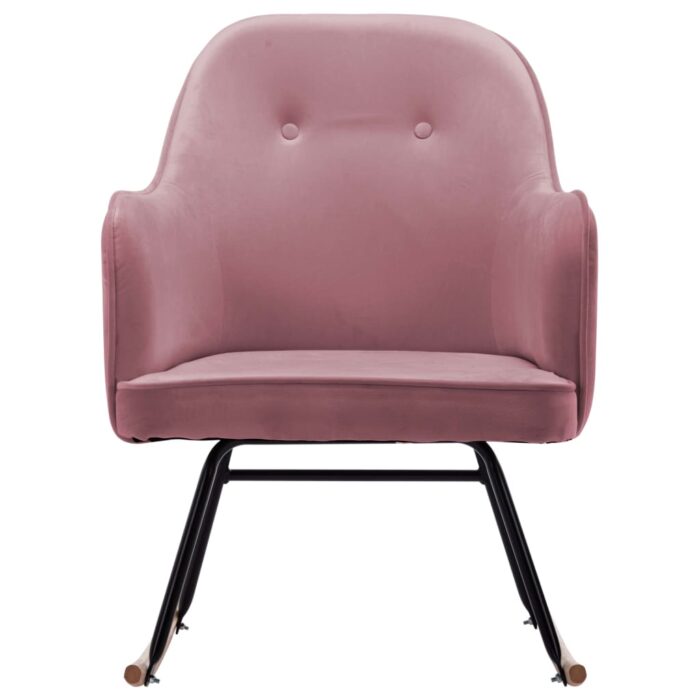 Chaise à bascule Rose Velours – Image 2