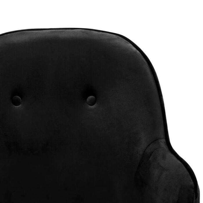 Chaise à bascule Noir Velours – Image 5
