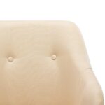 Chaise à bascule Crème Tissu – Image 6