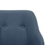 Chaise à bascule Bleu Tissu – Image 5