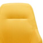 Chaise à bascule Jaune moutarde Tissu – Image 5