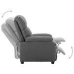 Fauteuil inclinable Gris clair Tissu – Image 2