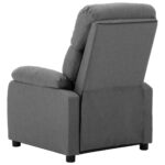 Fauteuil inclinable Gris clair Tissu – Image 3