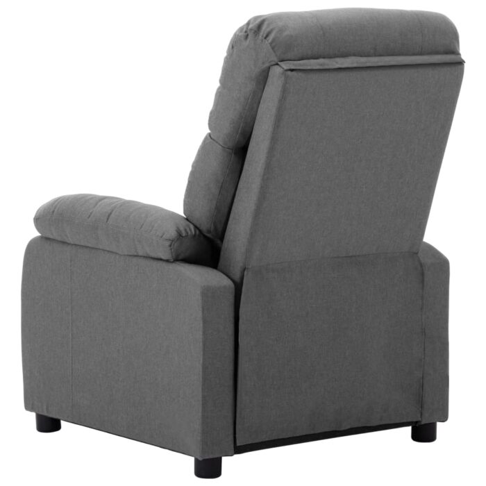 Fauteuil inclinable Gris clair Tissu – Image 3