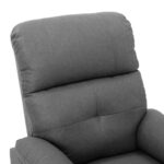 Fauteuil inclinable Gris clair Tissu – Image 4