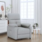 Fauteuil inclinable Gris clair Tissu