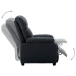 Fauteuil inclinable Gris foncé Tissu – Image 2