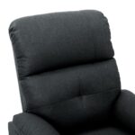 Fauteuil inclinable Gris foncé Tissu – Image 4