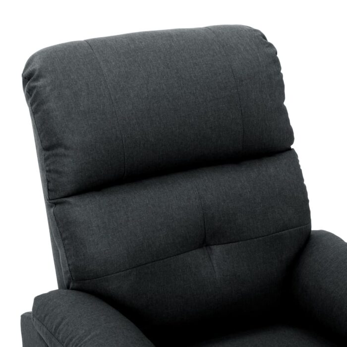 Fauteuil inclinable Gris foncé Tissu – Image 4