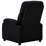 Fauteuil inclinable Noir Tissu – Image 3