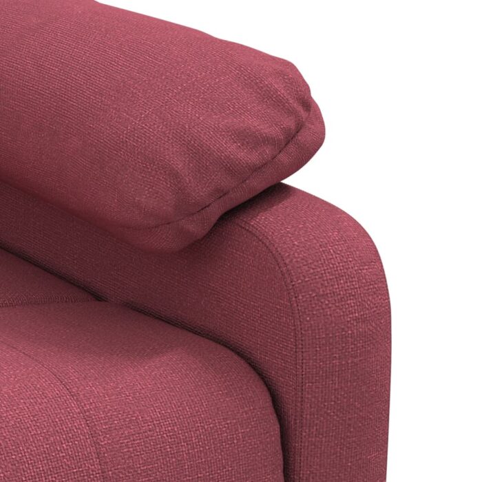 Fauteuil inclinable Rouge bordeaux Tissu – Image 6