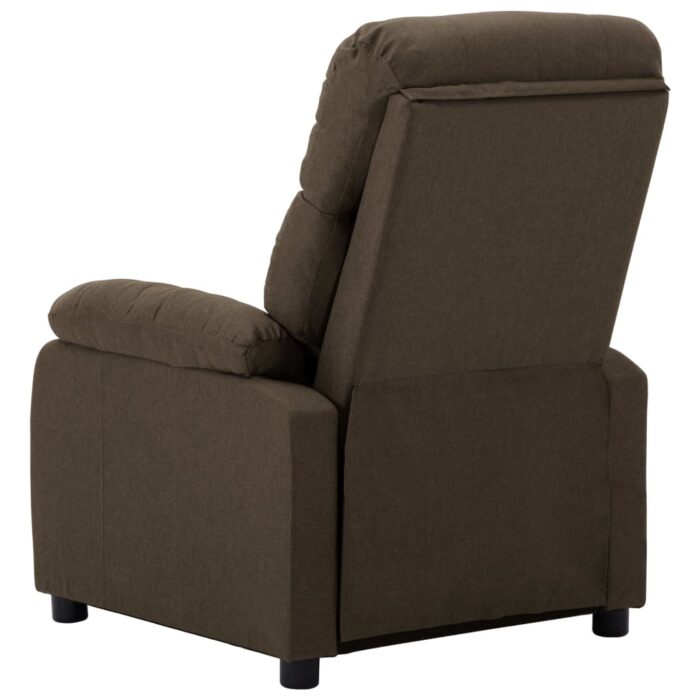 Fauteuil inclinable Marron Tissu – Image 3