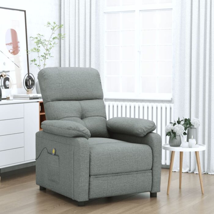 VXL8719883990163_m_en_hd_1.jpg Fauteuil de massage Gris foncé Tissu – Image 1