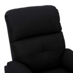Fauteuil de massage Noir Tissu – Image 5