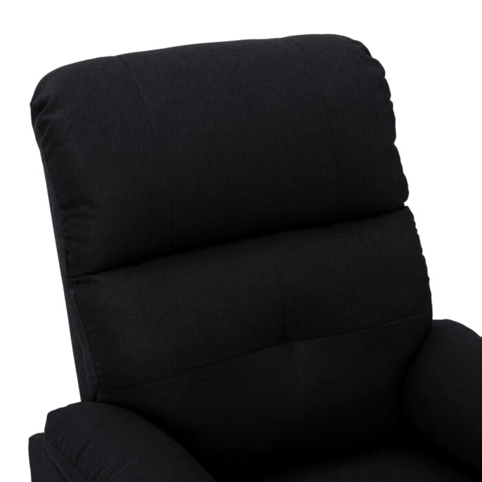 Fauteuil de massage Noir Tissu – Image 5