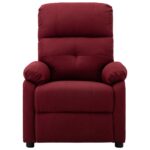 Fauteuil de massage Rouge bordeaux Tissu – Image 2