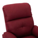 Fauteuil de massage Rouge bordeaux Tissu – Image 5